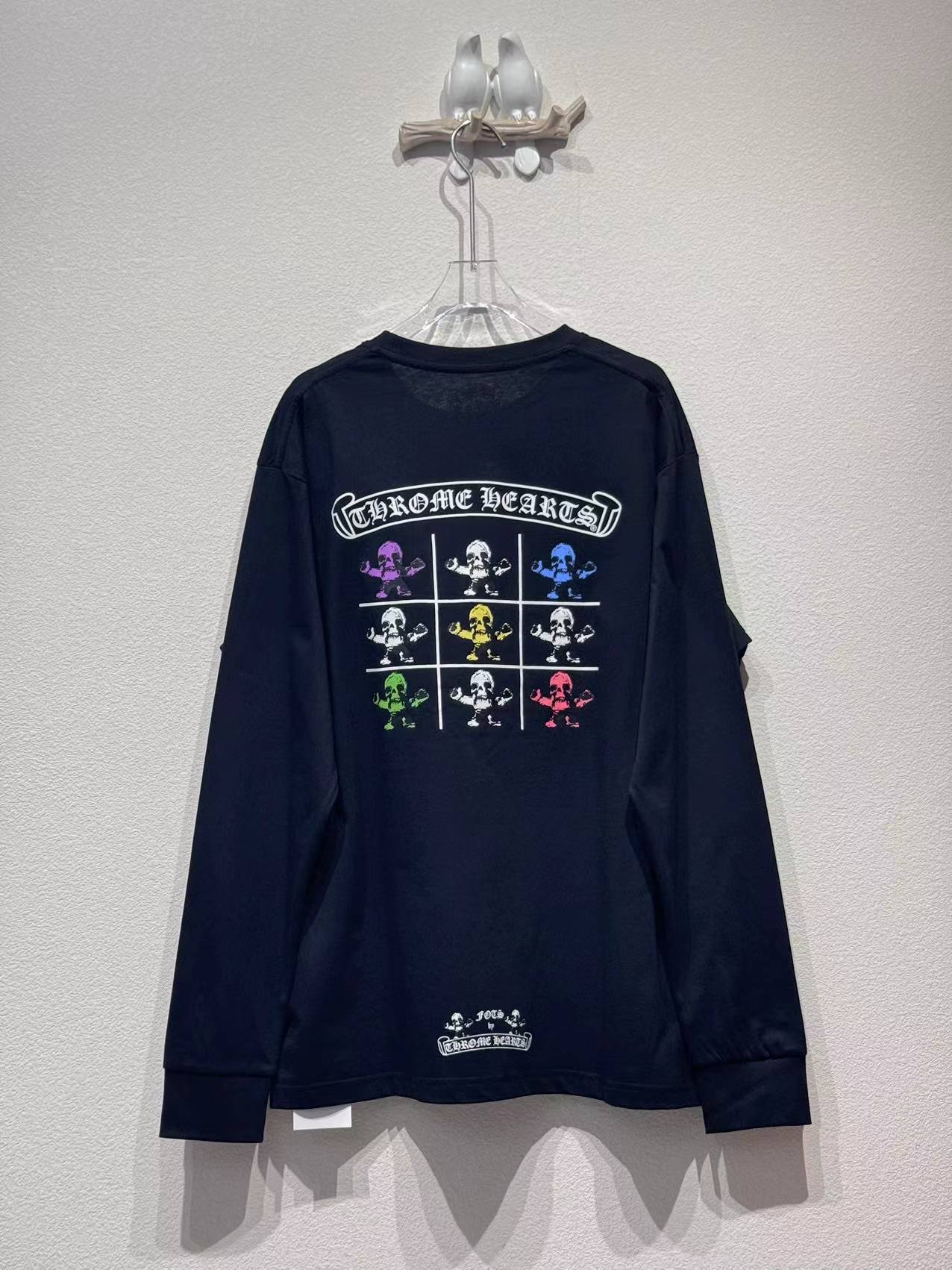 Chrome Hearts × Foti Multicolor Graphic Long Sleeve Tee – Rare Limited Edition, Pre-Owned Like New