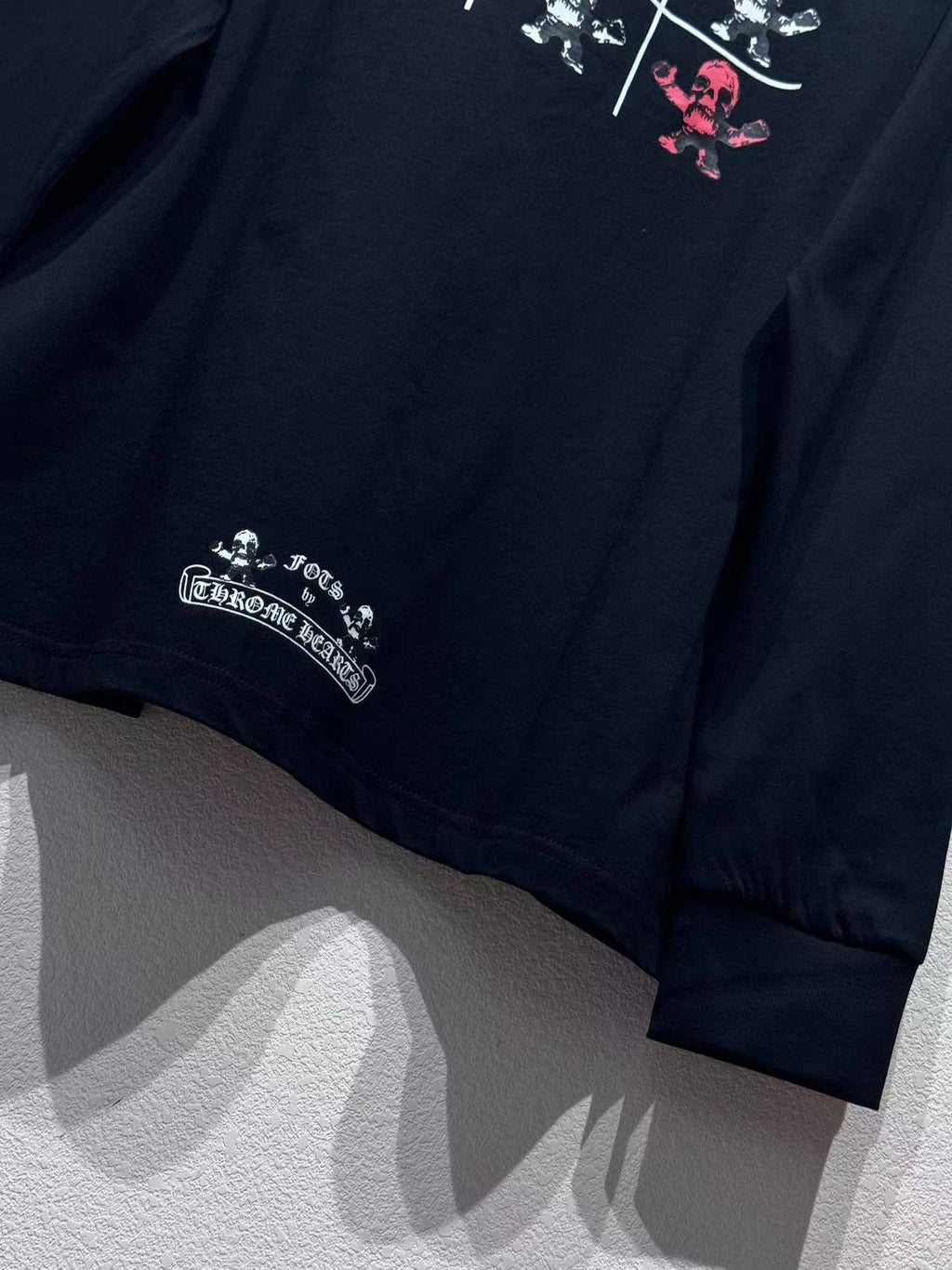 Chrome Hearts × Foti Multicolor Graphic Long Sleeve Tee – Rare Limited Edition, Pre-Owned Like New