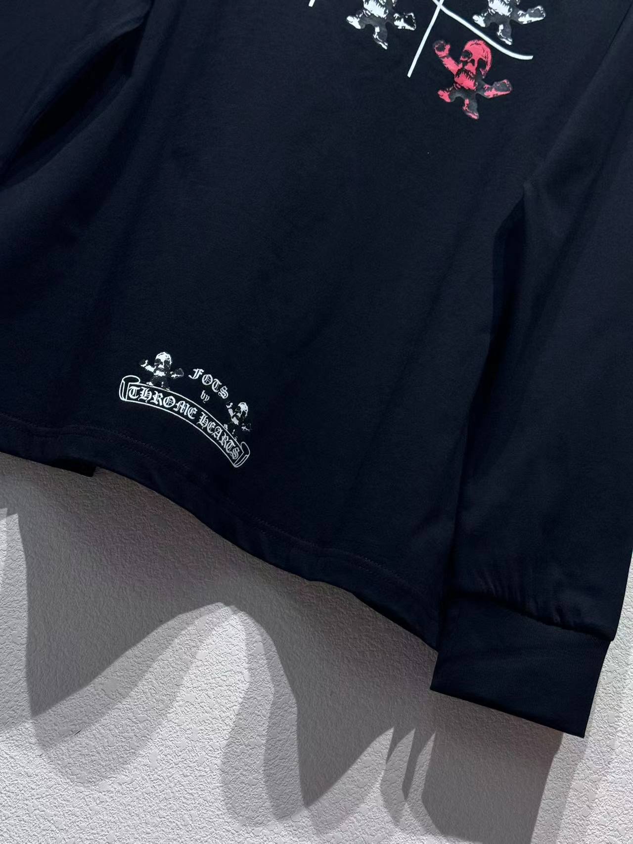 Chrome Hearts × Foti Multicolor Graphic Long Sleeve Tee – Rare Limited Edition, Pre-Owned Like New