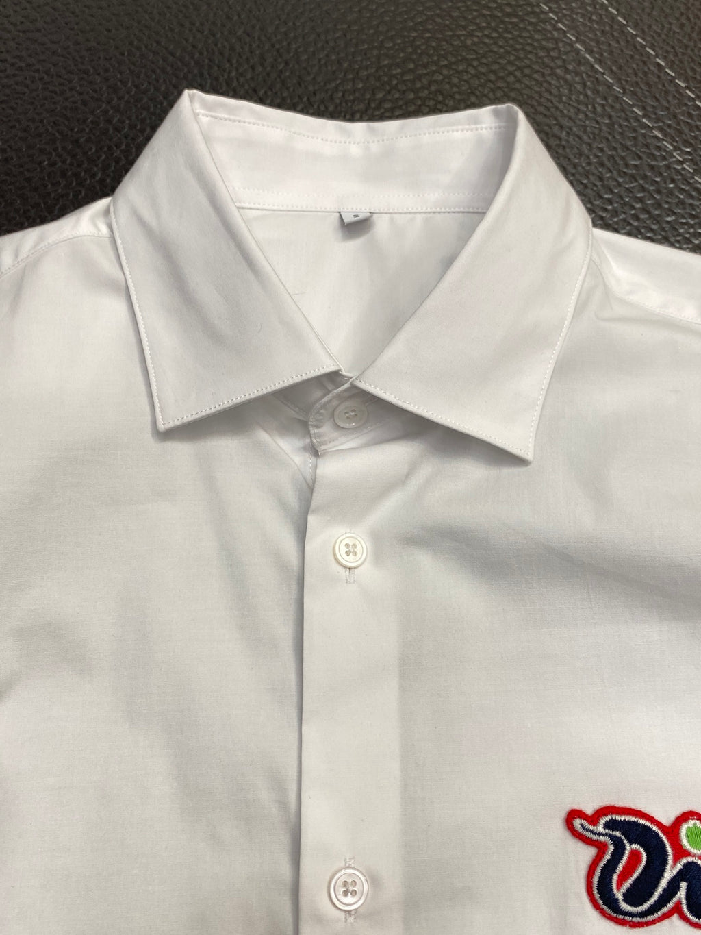 Pre-Owned Dior Men’s Embroidered Logo Long Sleeve Shirt – Luxury Business Casual, Like New
