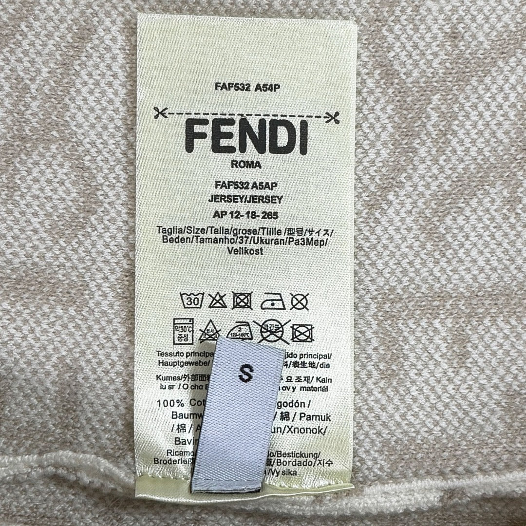 Pre-Owned Fendi Wool Knit Sweater – Like New FF Monogram Crewneck Luxury Knitwear