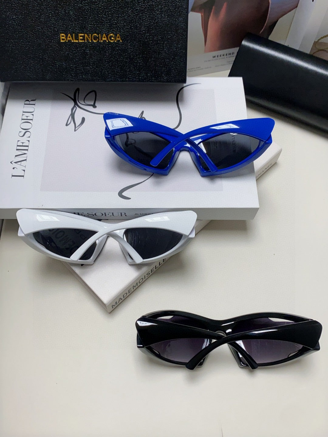 Pre-Owned Balenciaga Dynamo Rectangle Sunglasses – Authentic Luxury Eyewear