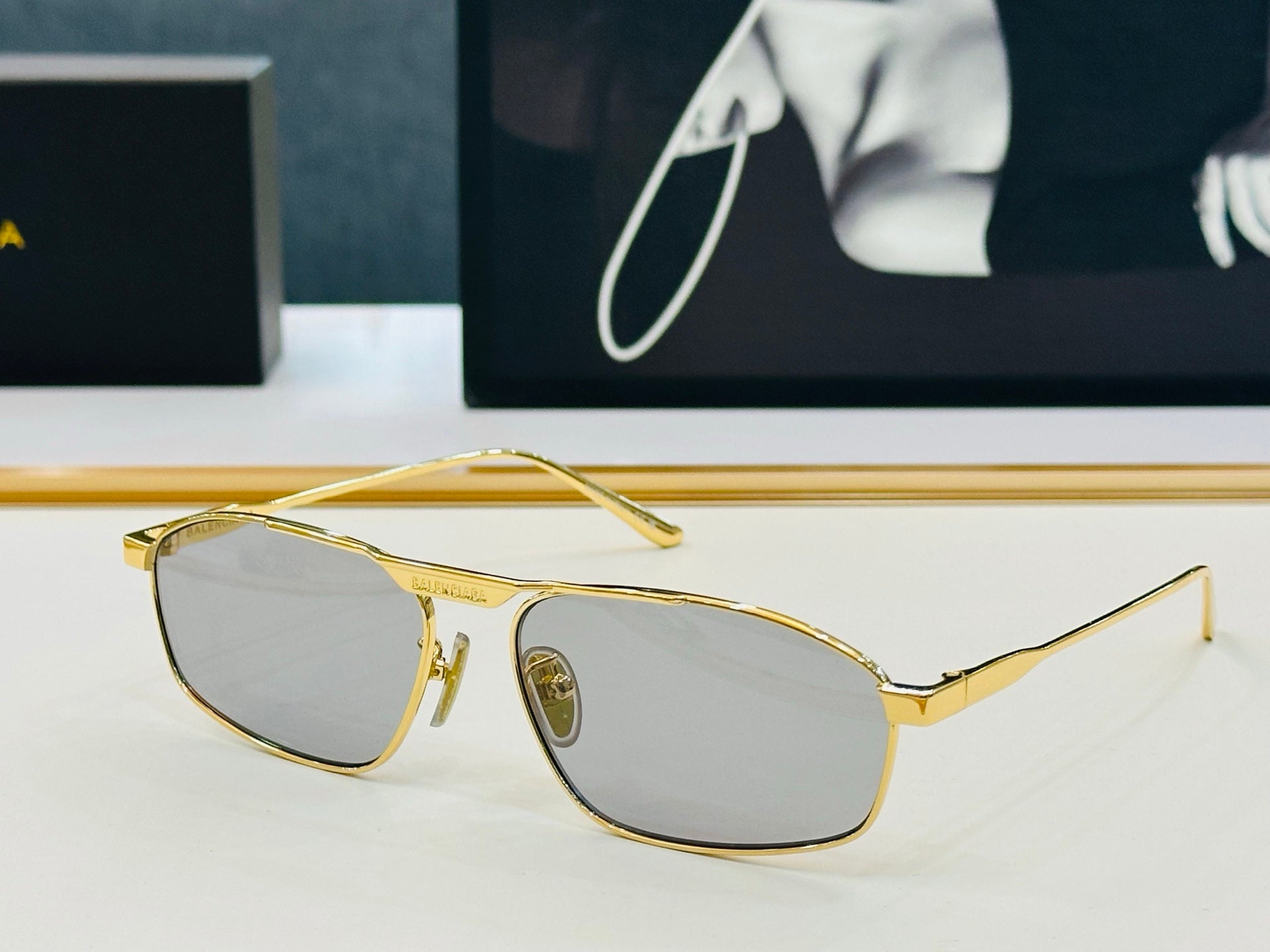 Balenciaga BB0416S Sunglasses | Pre-Loved, Full Metal, Iconic Design