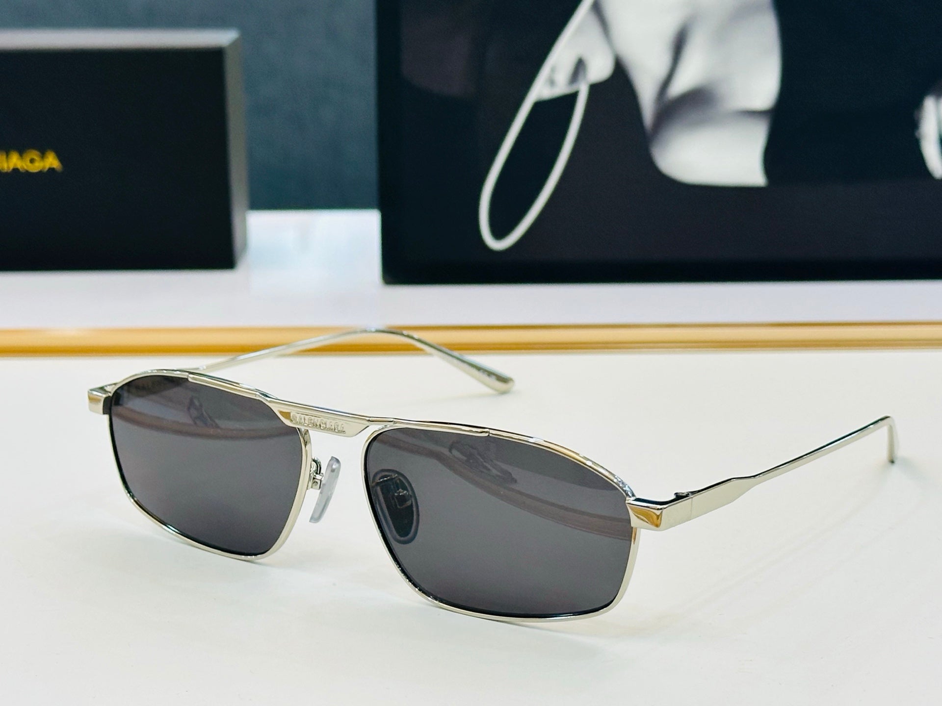 Balenciaga BB0416S Sunglasses | Pre-Loved, Full Metal, Iconic Design