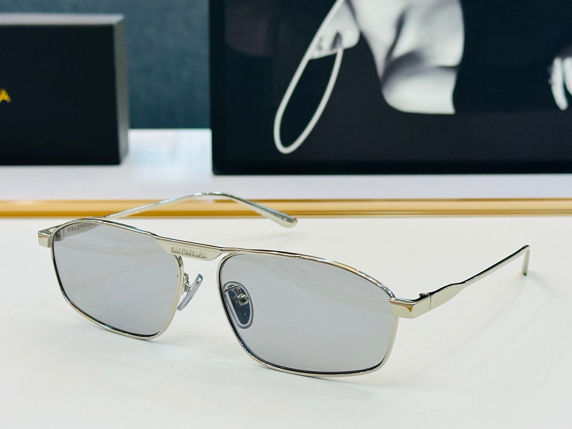 Balenciaga BB0416S Sunglasses | Pre-Loved, Full Metal, Iconic Design