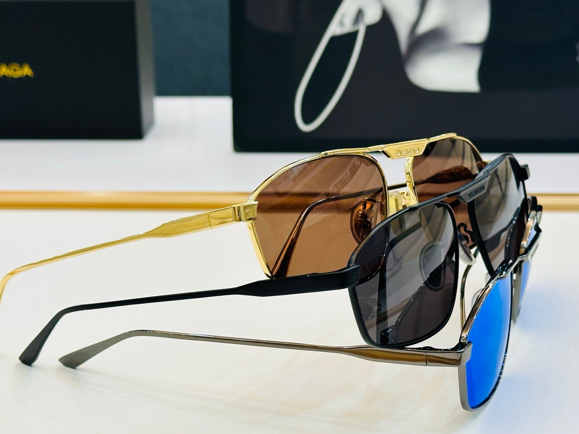 Balenciaga BB0416S Sunglasses | Pre-Loved, Full Metal, Iconic Design