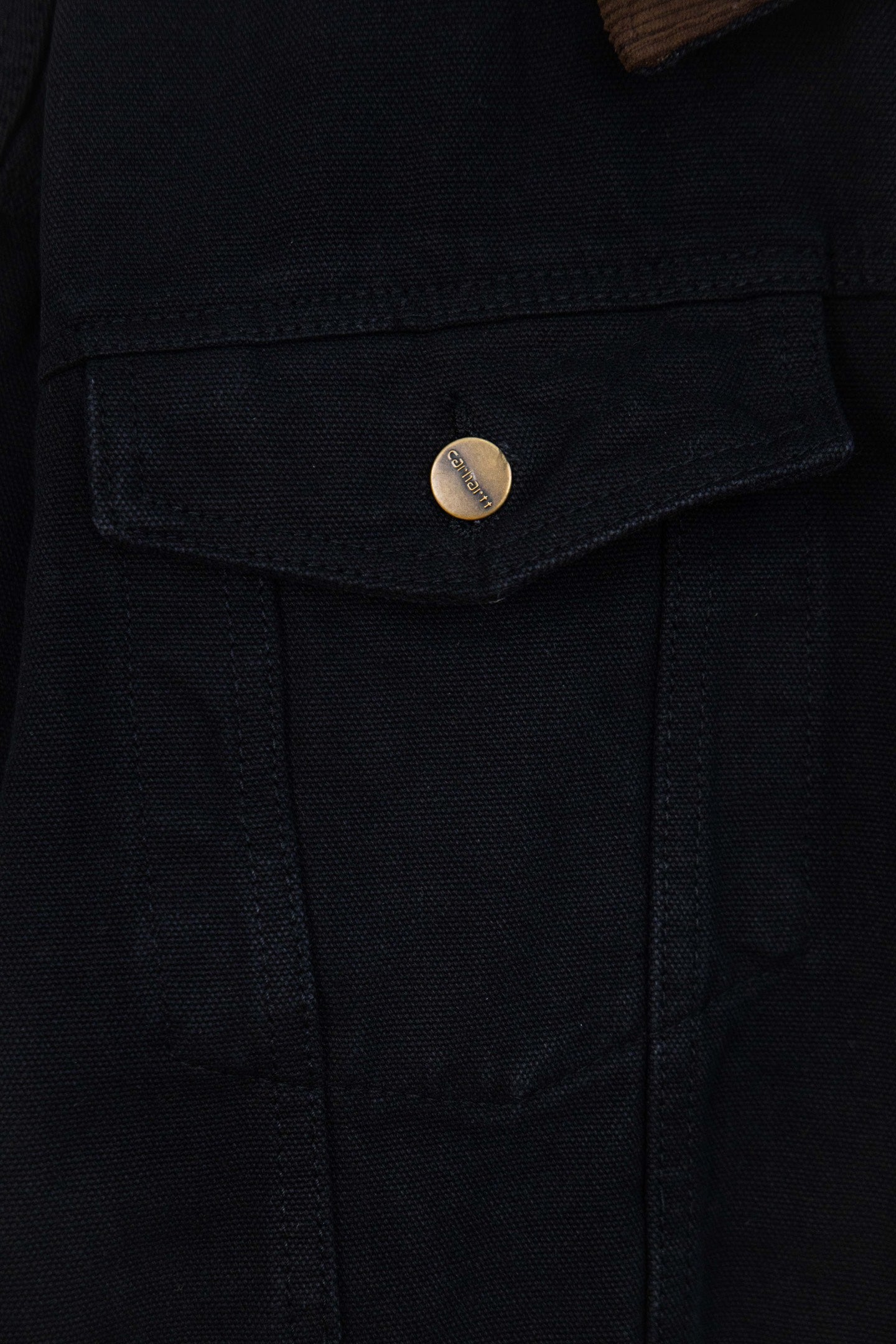 Carhartt Vintage 90s Denim Work Jacket – Rare Brown Collar Heavy Duty, Near New Condition
