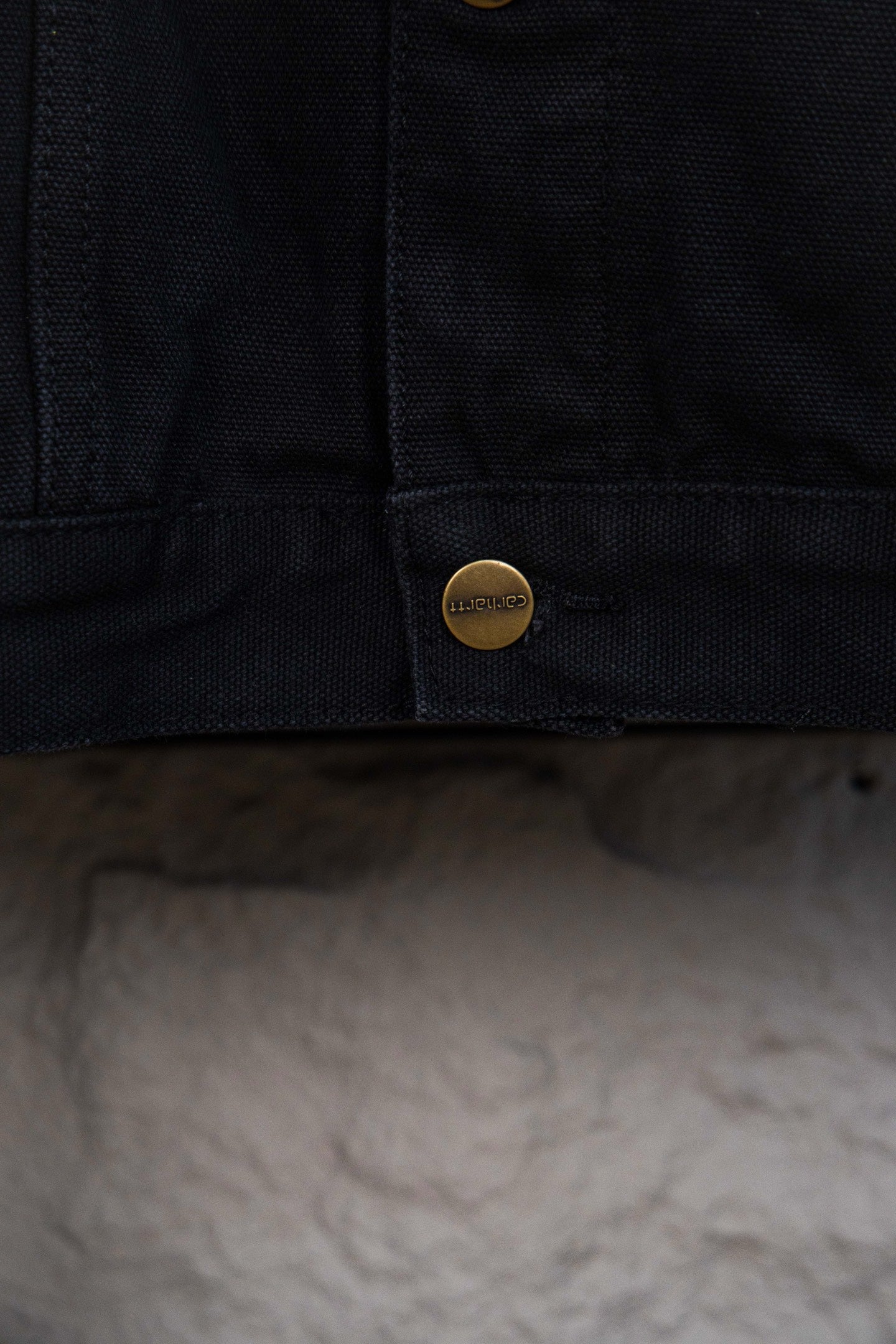 Carhartt Vintage 90s Denim Work Jacket – Rare Brown Collar Heavy Duty, Near New Condition