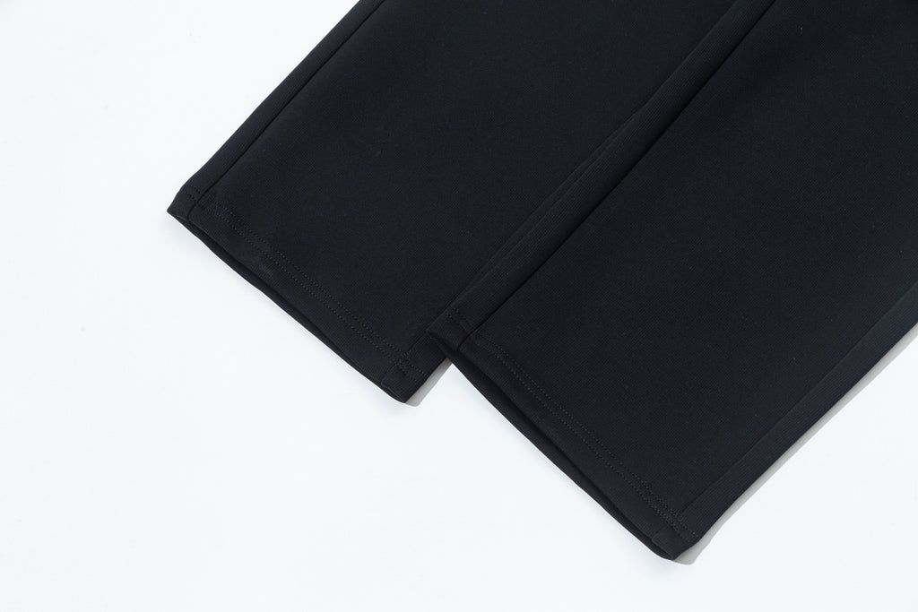 Pre-Owned Moncler Casual Sweatpants – Black Drawstring Logo Detail, Premium Athleisur