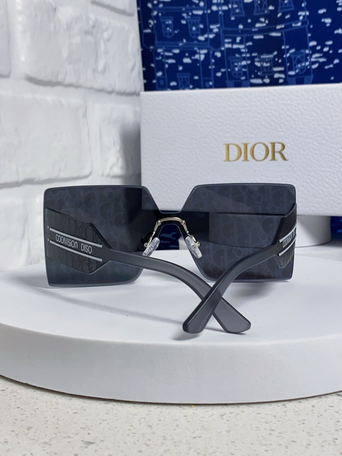 Pre-Owned Dior 30 Montaigne Frameless Logo Square Sunglasses – Authentic Couture Piece
