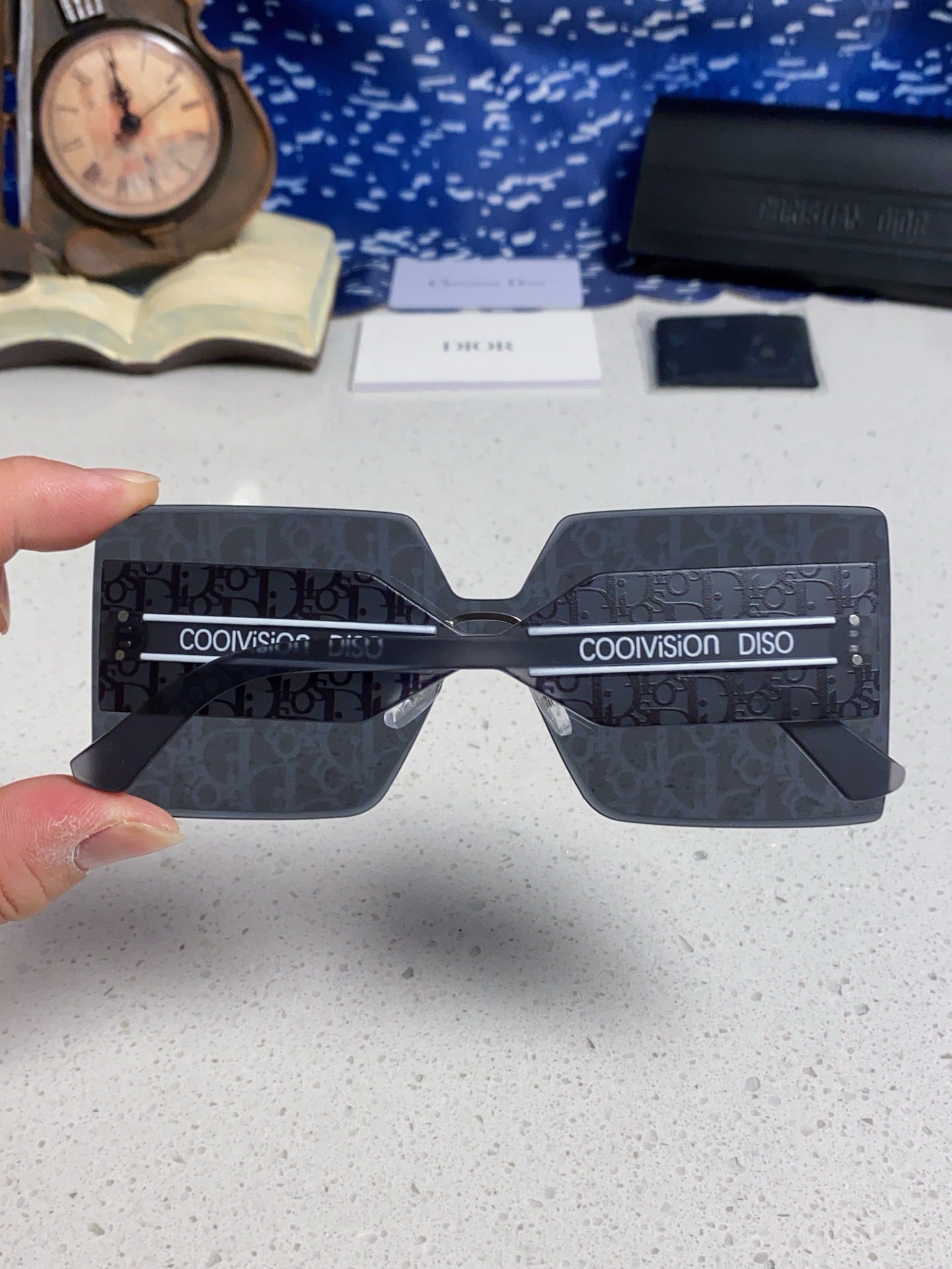 Pre-Owned Dior 30 Montaigne Frameless Logo Square Sunglasses – Authentic Couture Piece