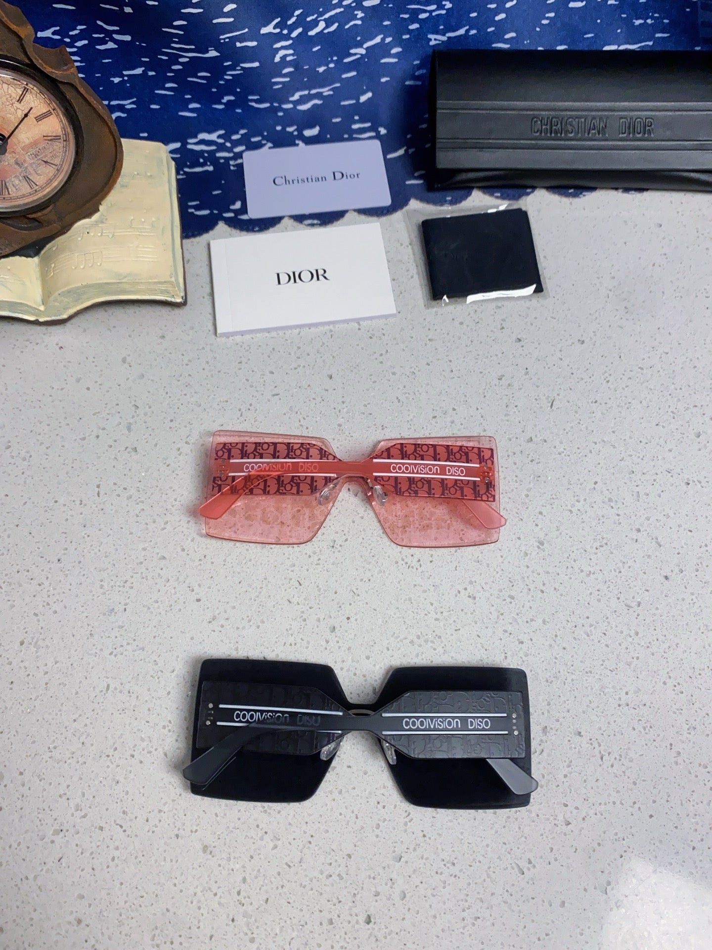 Pre-Owned Dior 30 Montaigne Frameless Logo Square Sunglasses – Authentic Couture Piece