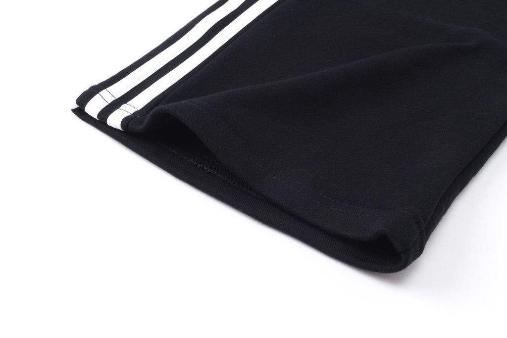 Pre-Owned Balenciaga x Adidas Collaboration Track Pants – Black Three Stripes, Embroidered Trefoil Logo, Luxury Athleisure
