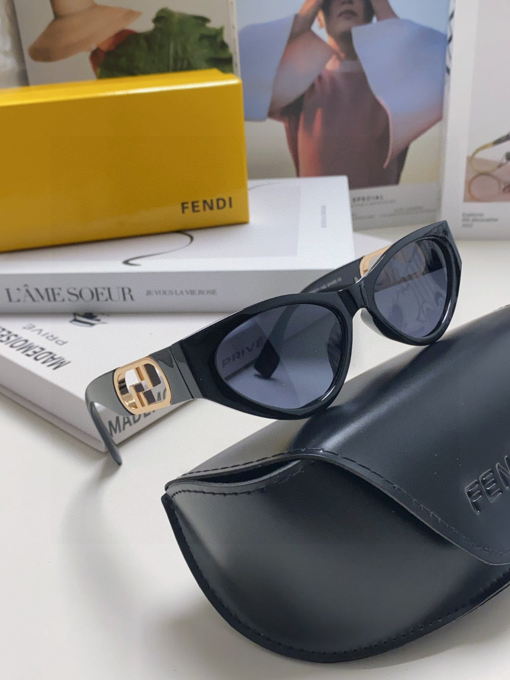 Fendi Rimless Cat-Eye Sunglasses | Pre-Loved Chic Eyewear