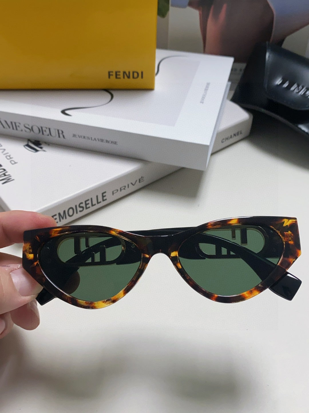 Fendi Rimless Cat-Eye Sunglasses | Pre-Loved Elegant Statement