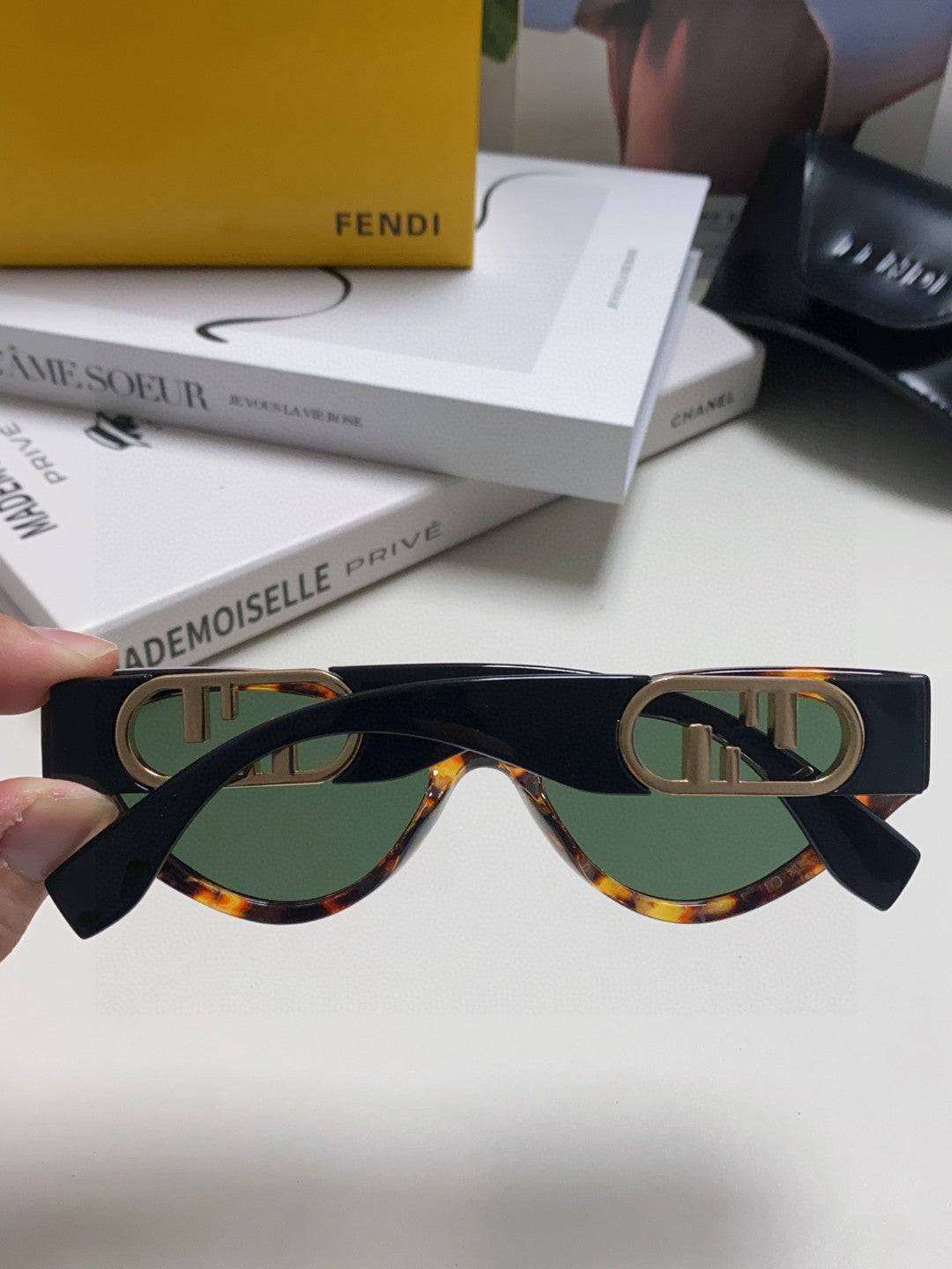 Fendi Rimless Cat-Eye Sunglasses | Pre-Loved Elegant Statement