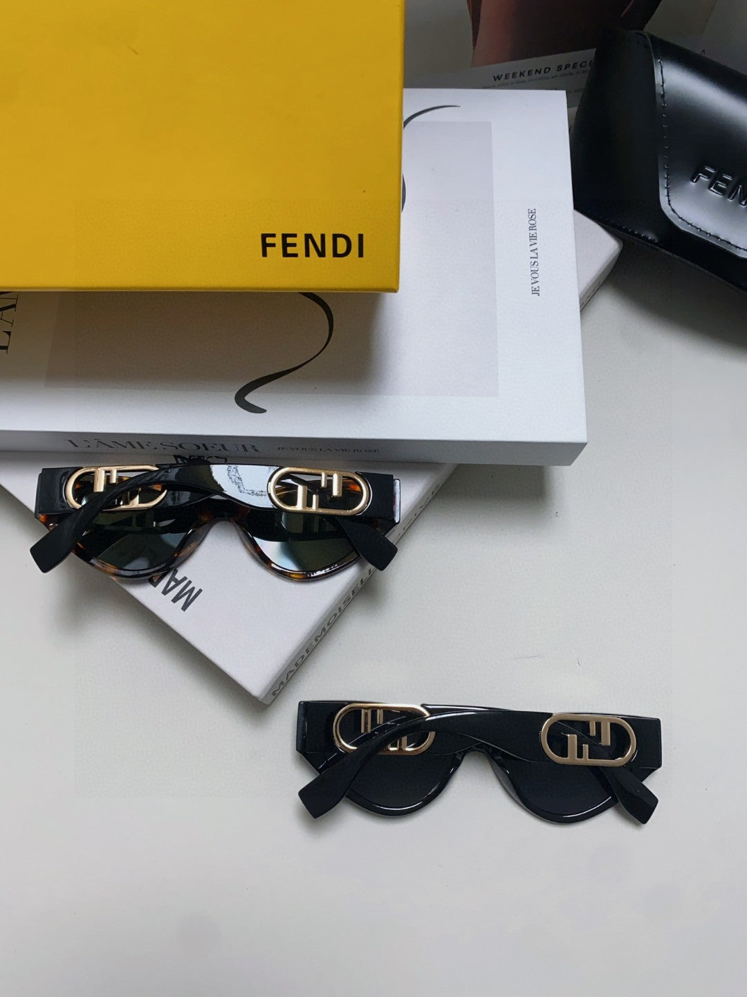 Fendi Rimless Cat-Eye Sunglasses | Pre-Loved Elegant Statement