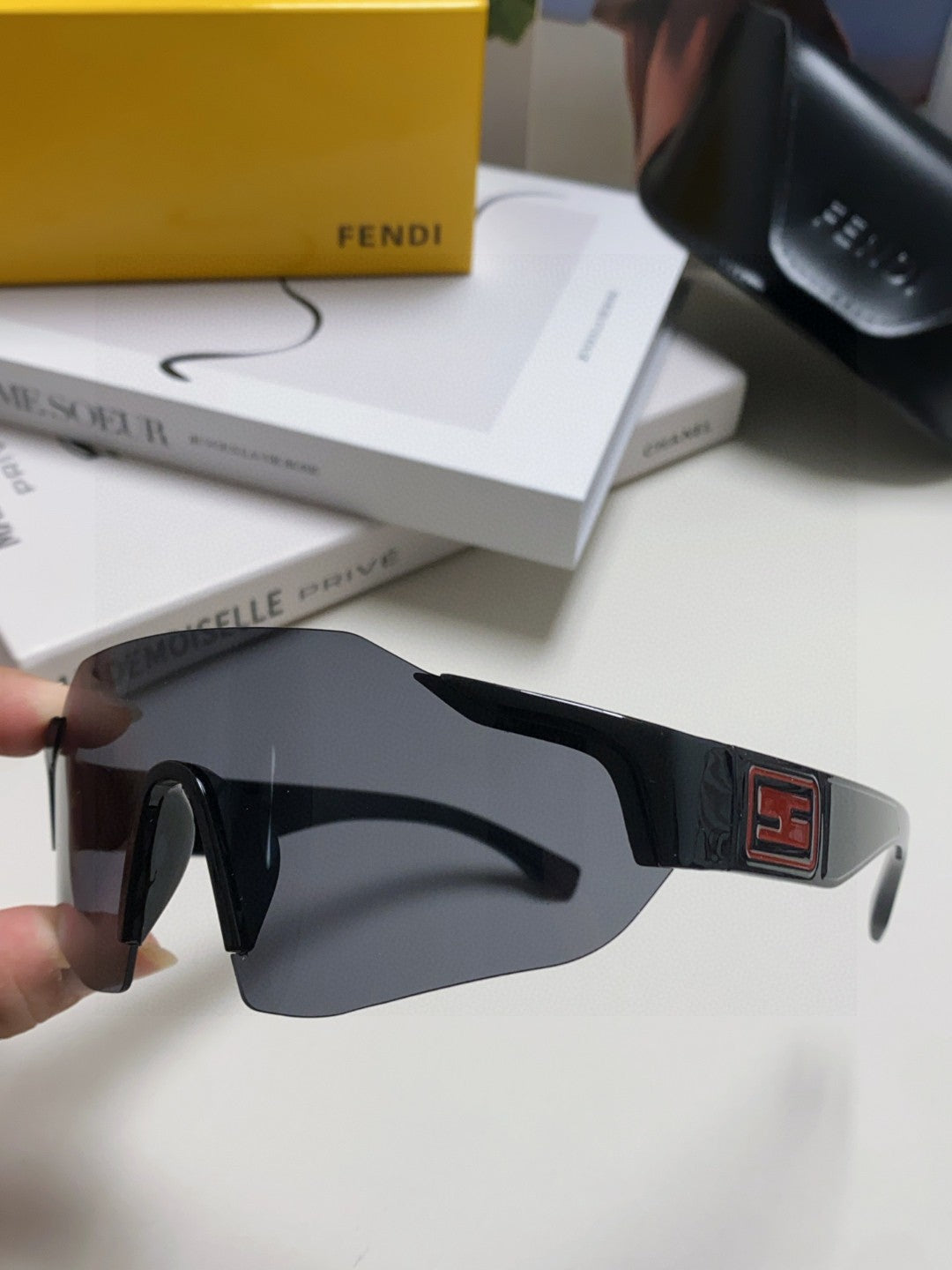 Fendi Shield Sunglasses | Pre-Loved Luxe Sport Aesthetic