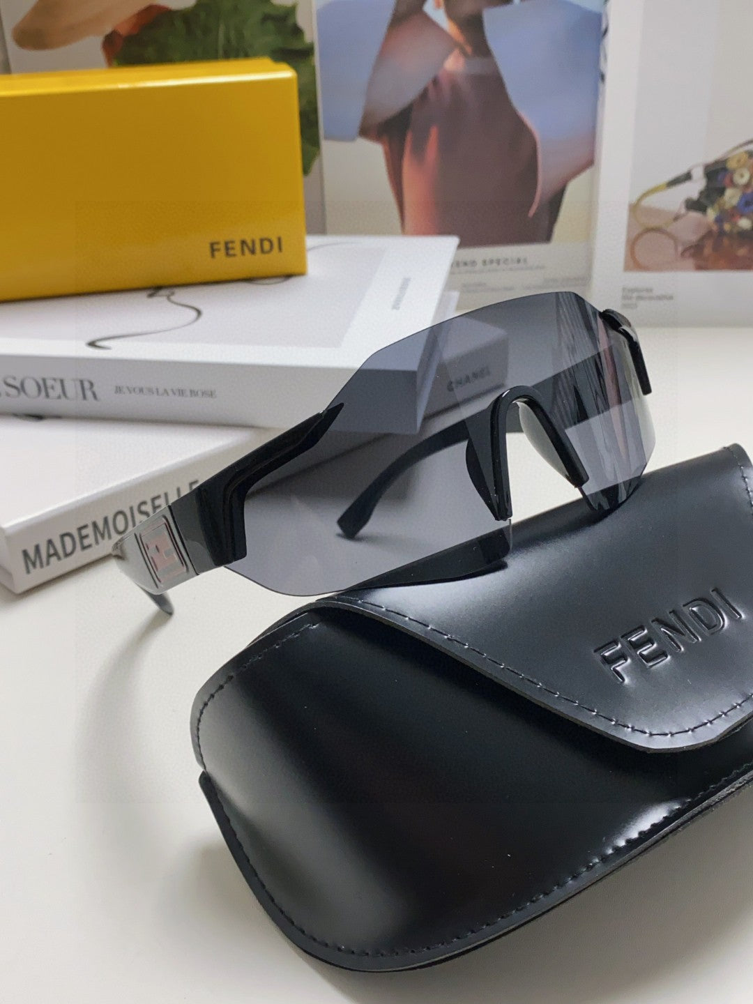 Fendi Shield Sunglasses | Pre-Loved Luxe Sport Aesthetic