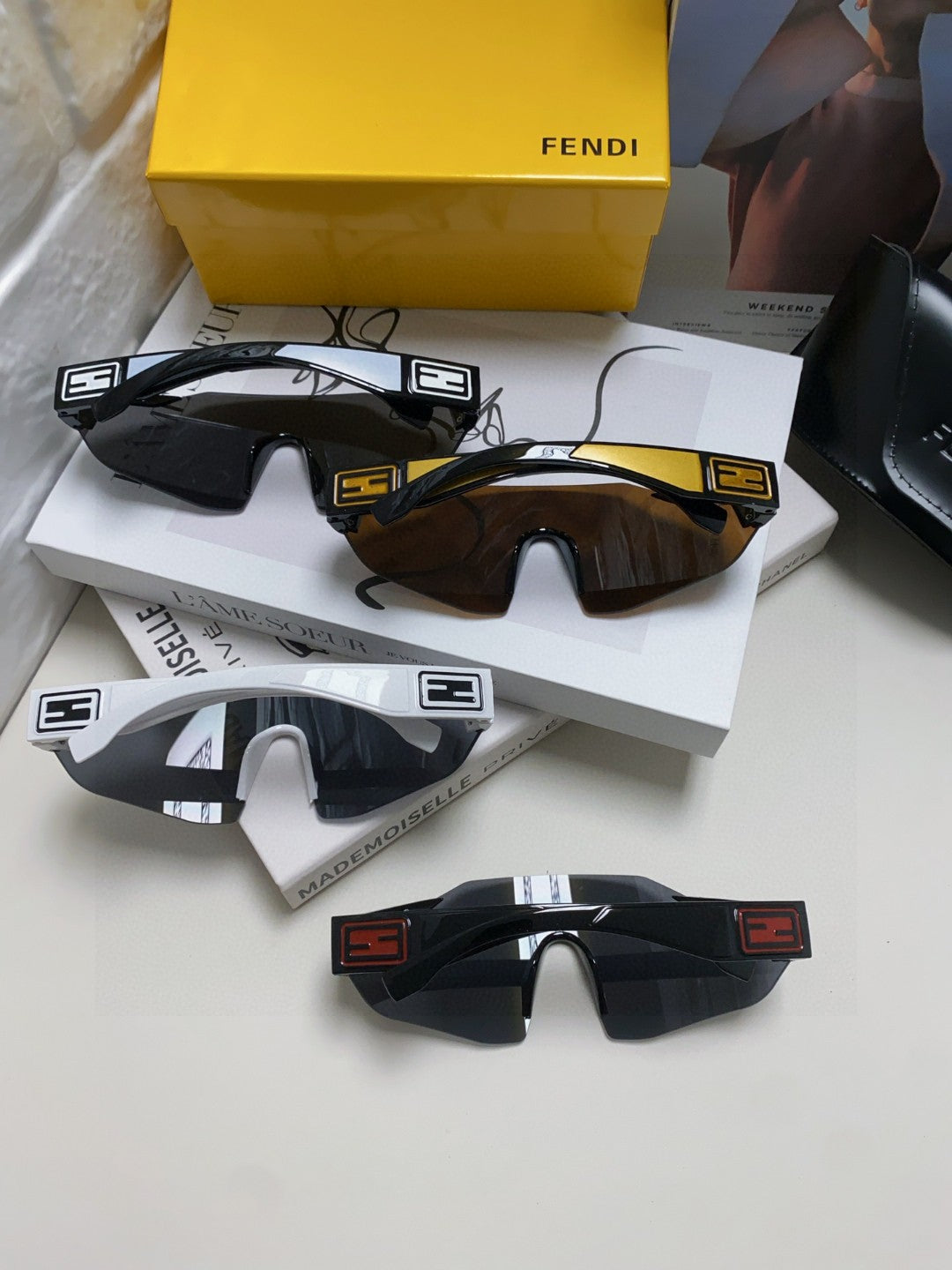 Fendi Shield Sunglasses | Pre-Loved Luxe Sport Aesthetic