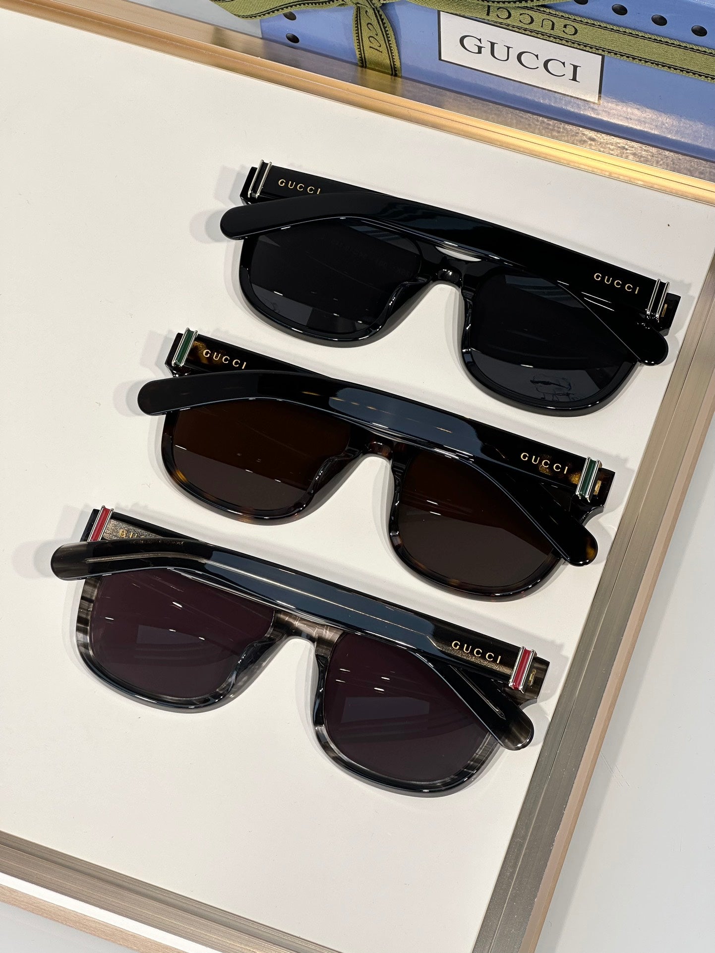Gucci GG1512SK Square Sunglasses | Pre-Loved, Statement Acetate