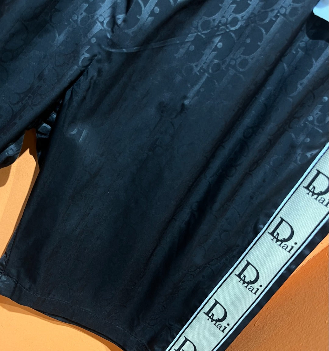 Pre-Owned Gucci Monogram Jacquard Drawstring Shorts