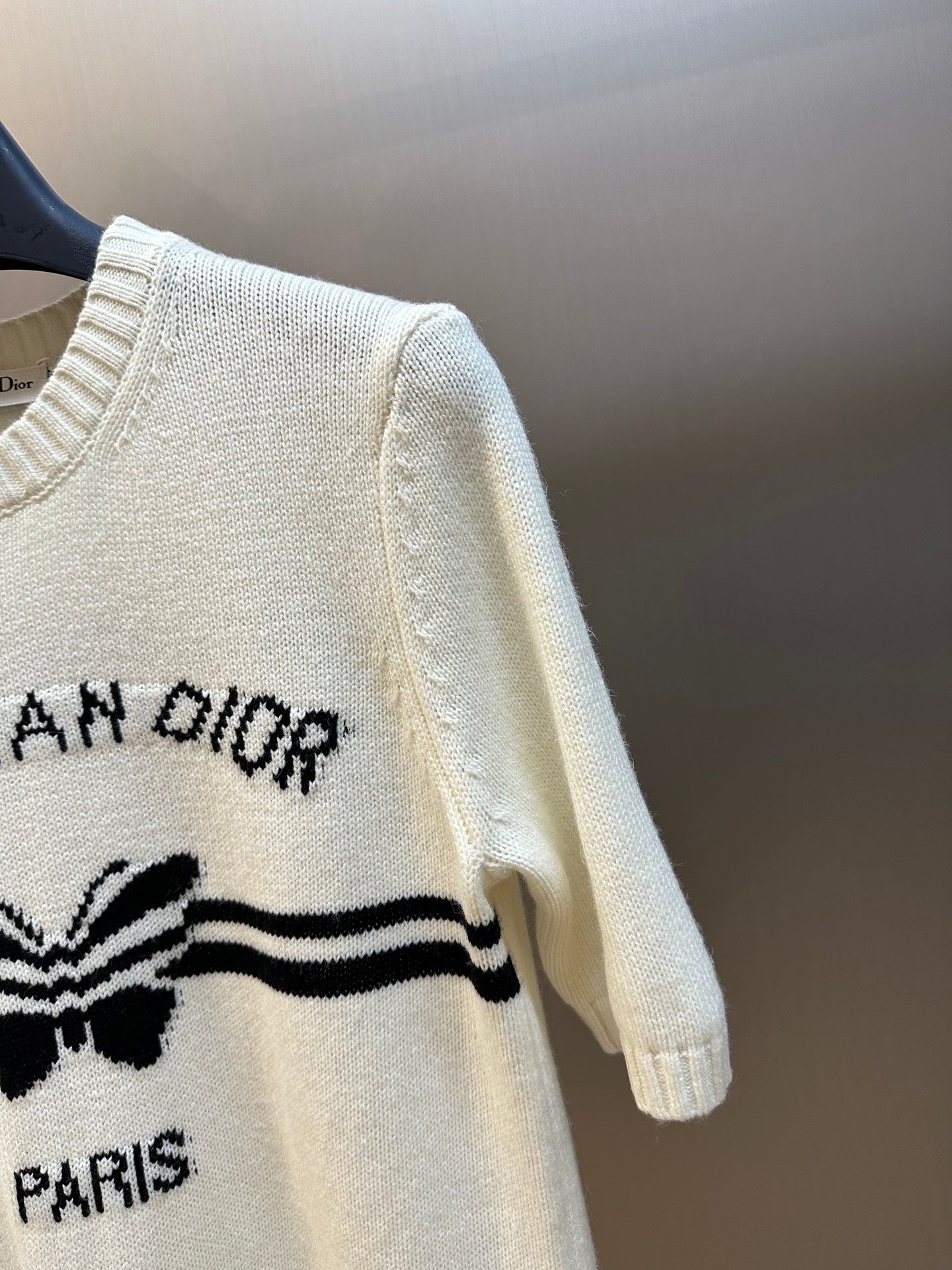 Pre-Owned Dior Butterfly Knit Short Sleeve Top (Women)