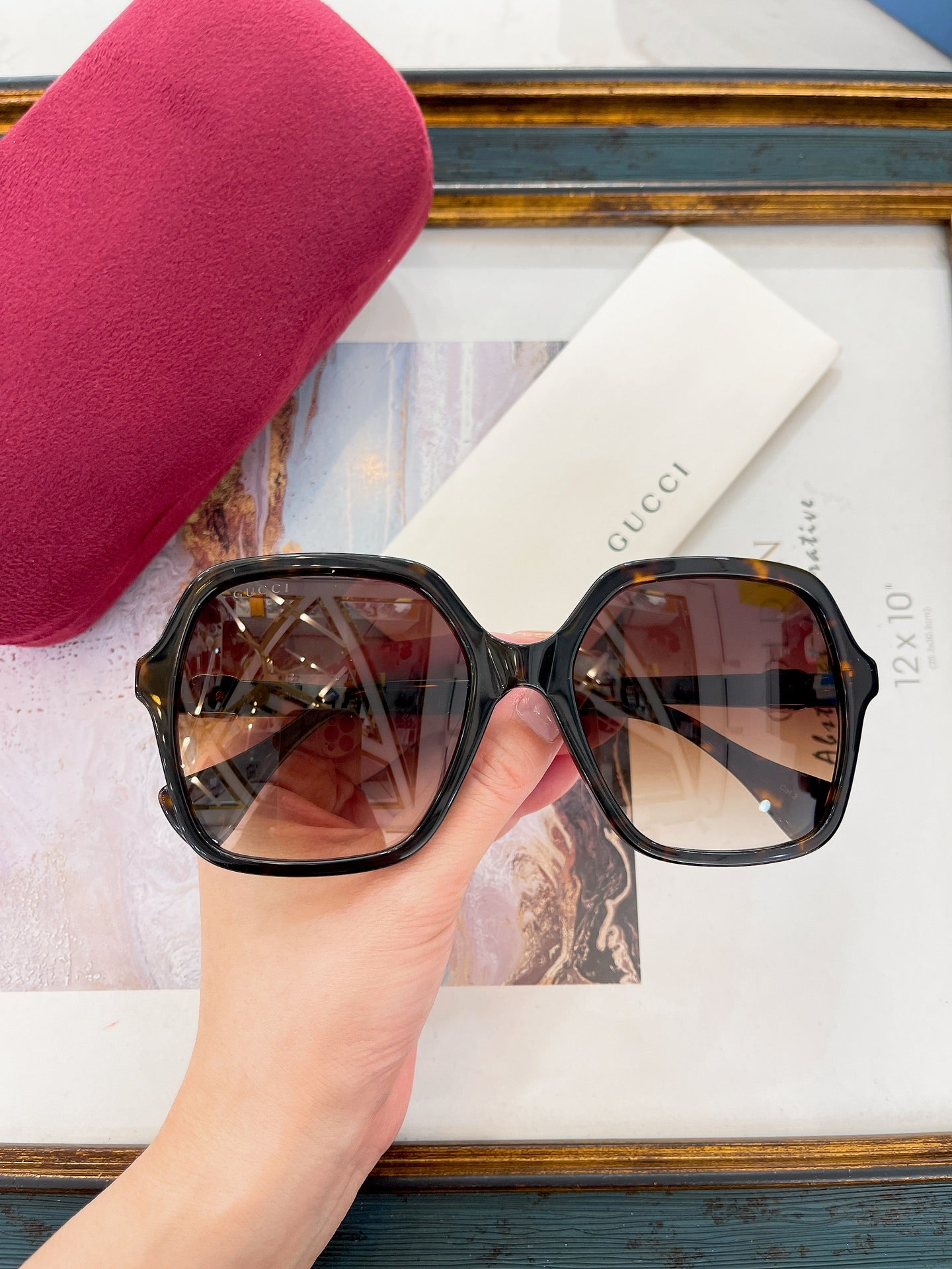 Gucci GG1072SA Square Sunglasses | Pre-Loved Luxe Acetate