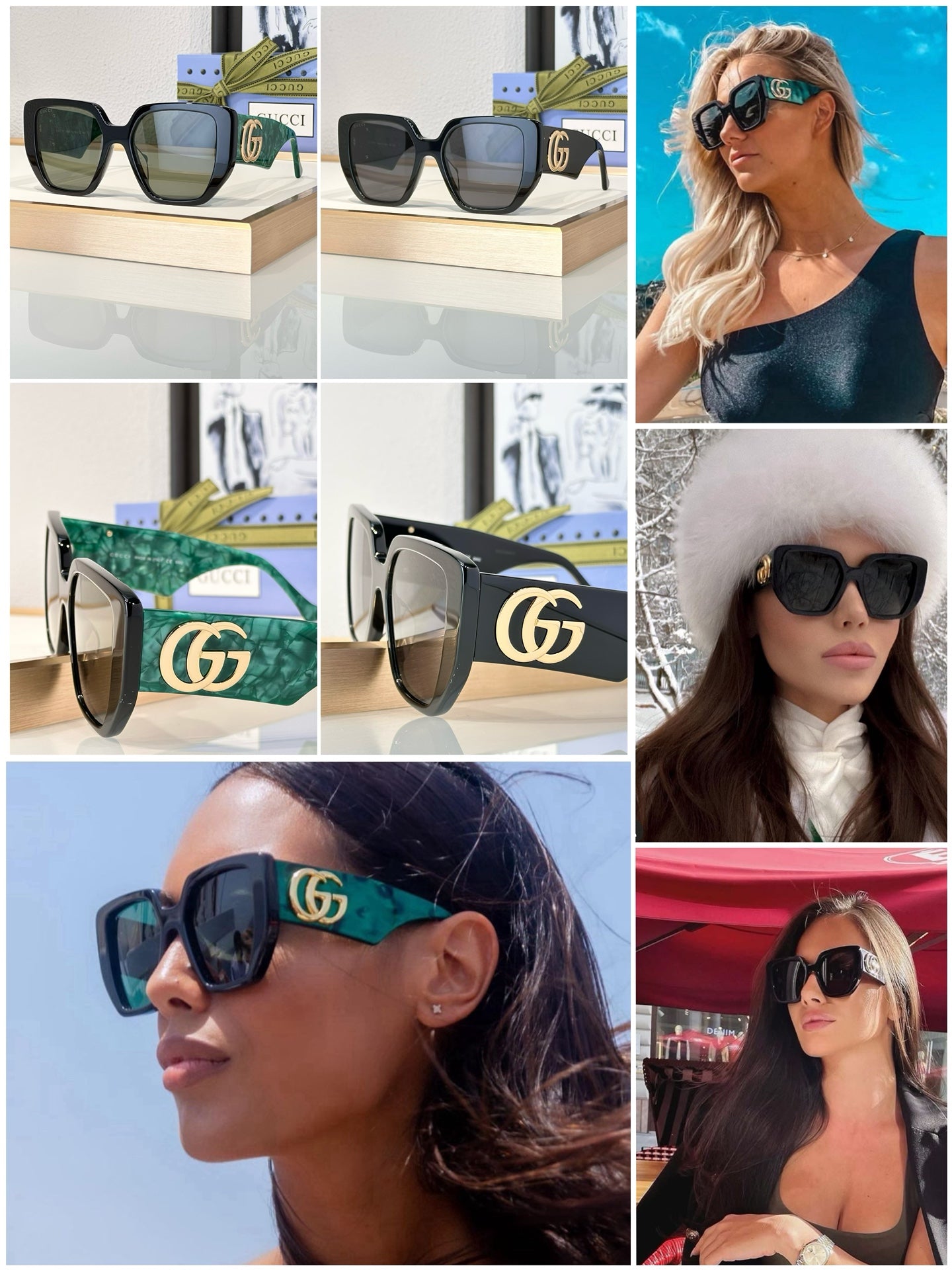 Gucci GG0956S Square Sunglasses | Pre-Loved Geometric Statement