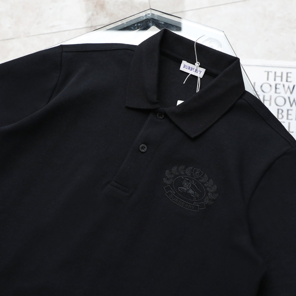 Pre-Owned BURBERRY Embroidered Crest Polo Shirt