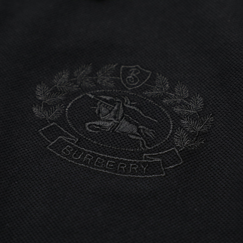 Pre-Owned BURBERRY Embroidered Crest Polo Shirt