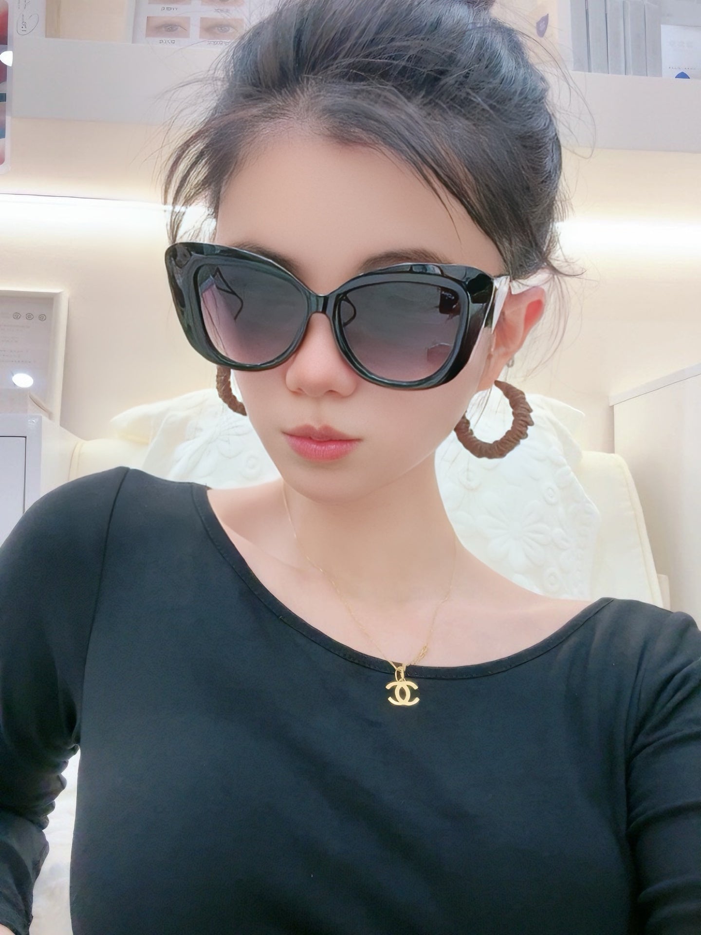 Chanel Oversized Cat-Eye Sunglasses | Pre-Loved Luxe Statement