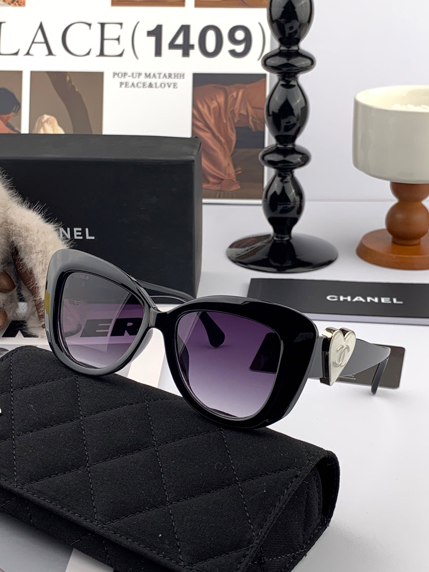 Chanel Oversized Cat-Eye Sunglasses | Pre-Loved Luxe Statement