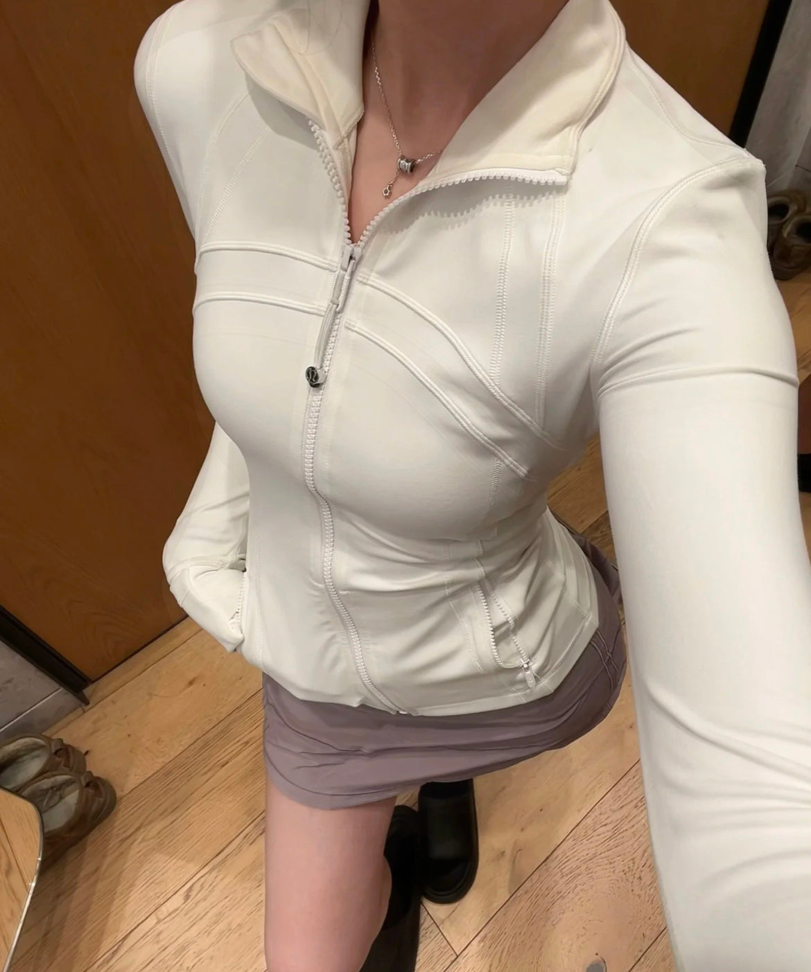 Pre-Owned Lululemon Slim-Fit Lightweight Zip Jacket – Women’s Everyday Activewear, 3 Colors, Like New