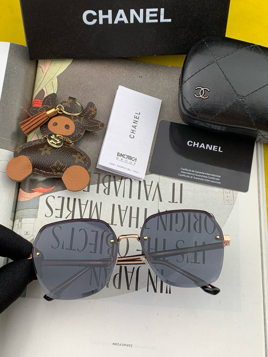 Authentic Pre-Owned Chanel Rimless Sunglasses – Soft Lilac Chic