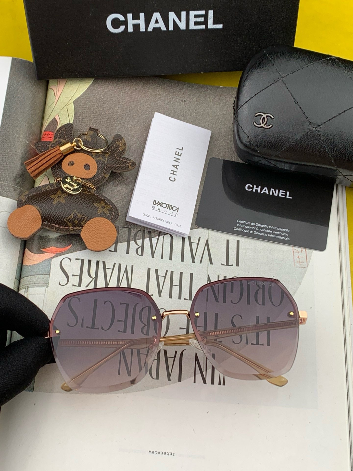 Authentic Pre-Owned Chanel Rimless Sunglasses – Soft Lilac Chic