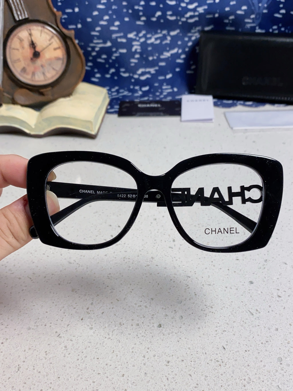 Pre-Owned Chanel CH5222 Optical Glasses – Elegant Square Acetate Frame