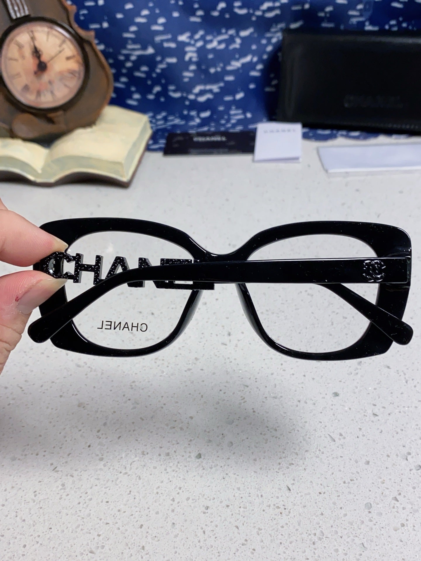 Pre-Owned Chanel CH5222 Optical Glasses – Elegant Square Acetate Frame