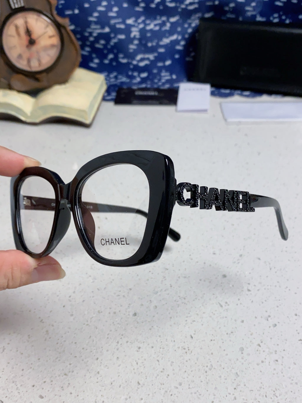 Pre-Owned Chanel CH5222 Optical Glasses – Elegant Square Acetate Frame