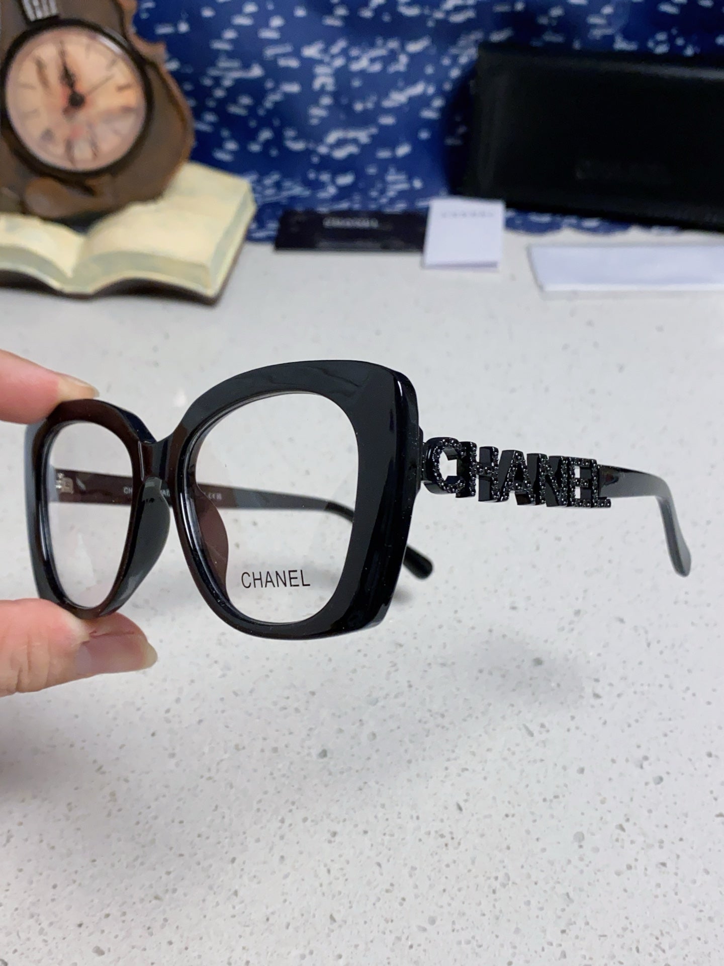 Pre-Owned Chanel CH5222 Optical Glasses – Elegant Square Acetate Frame