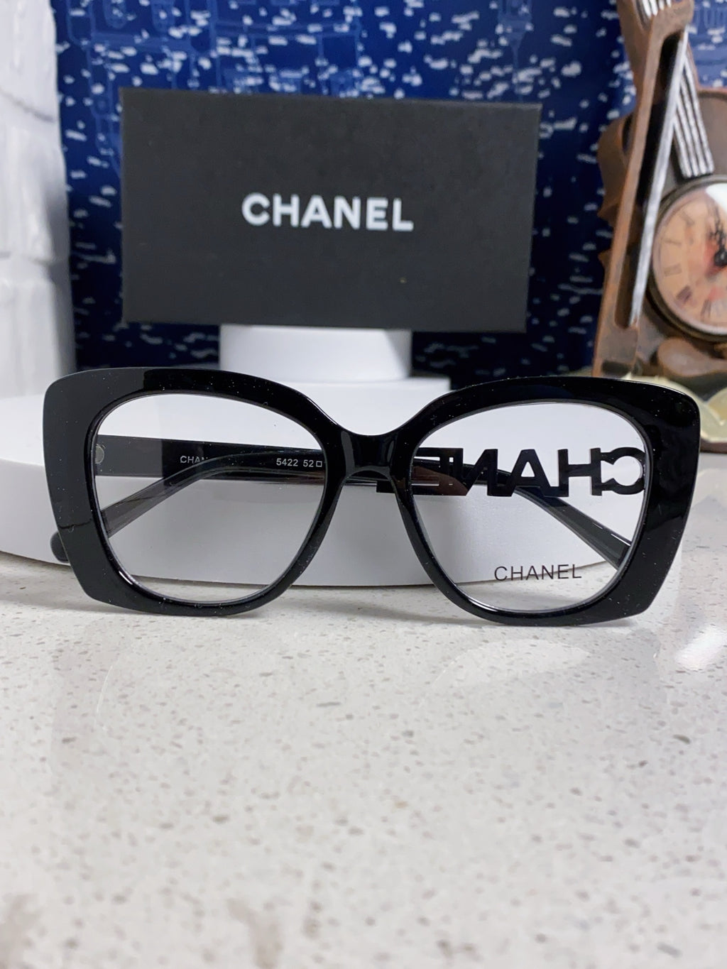 Pre-Owned Chanel CH5222 Optical Glasses – Elegant Square Acetate Frame