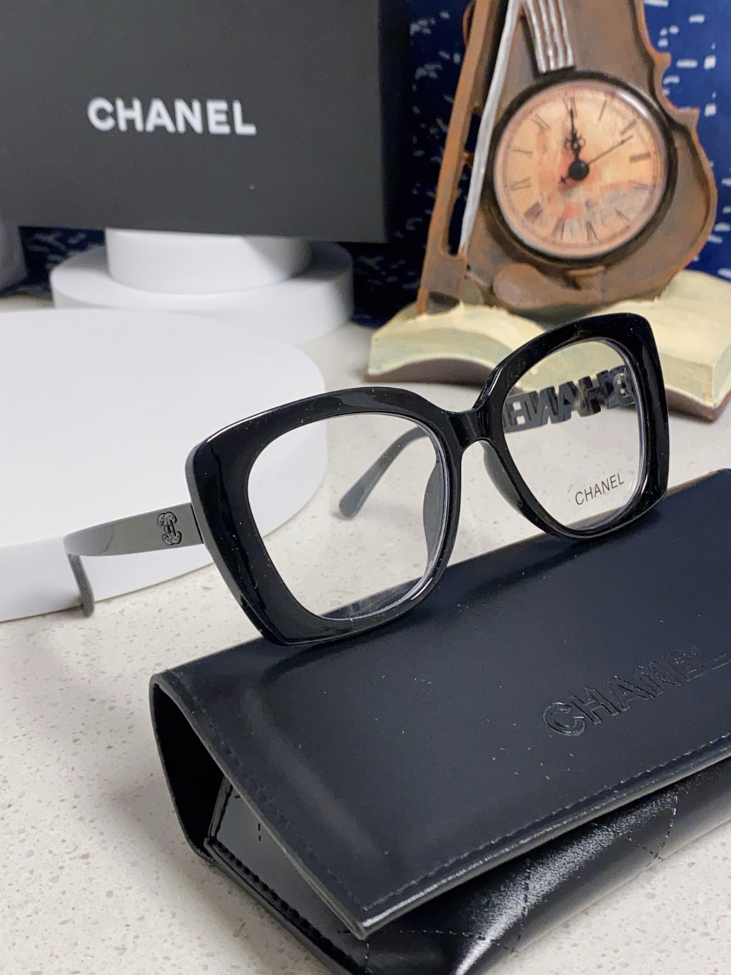 Pre-Owned Chanel CH5222 Optical Glasses – Elegant Square Acetate Frame