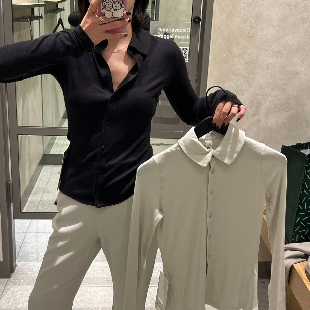 Pre-Owned Lululemon HoldTight Slim-Fit Long Sleeve Shirt – Women’s Casual Stretch Top, Like New