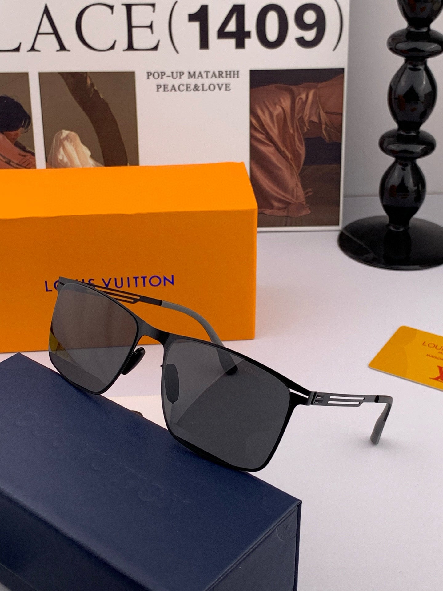 Pre-Owned Louis Vuitton LV Flight Square Aviator Sunglasses – 2025 Signature Pilot