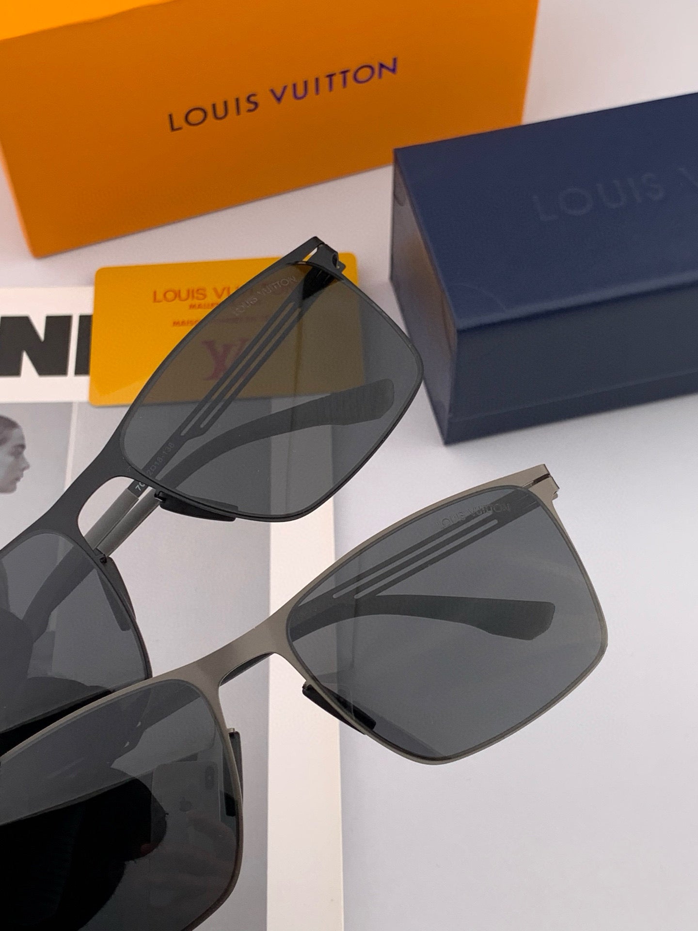 Pre-Owned Louis Vuitton LV Flight Square Aviator Sunglasses – 2025 Signature Pilot