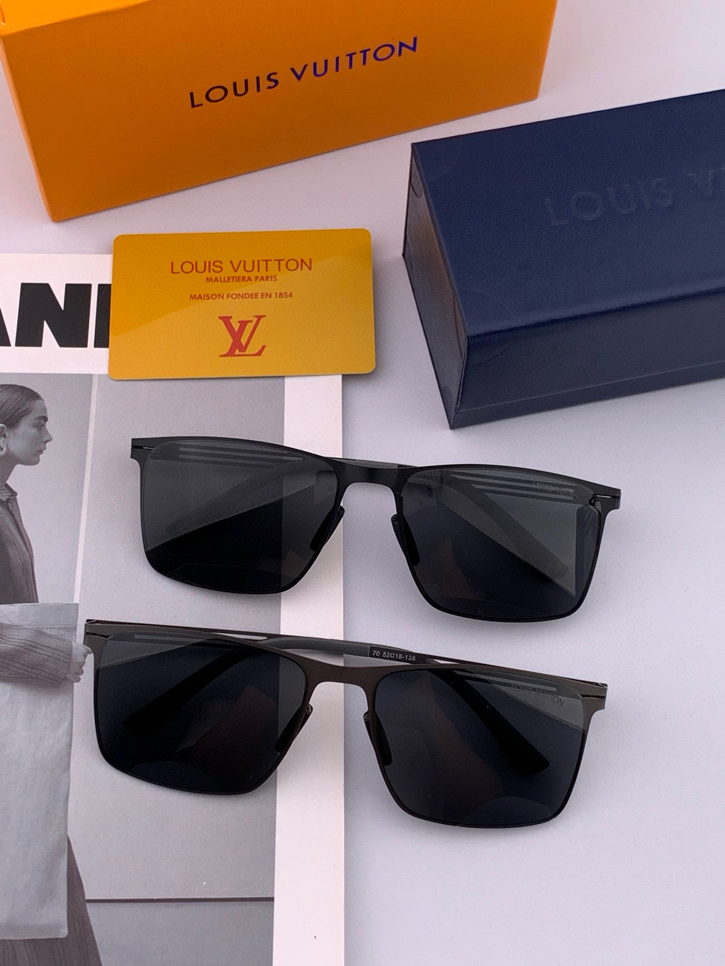 Pre-Owned Louis Vuitton LV Flight Square Aviator Sunglasses – 2025 Signature Pilot