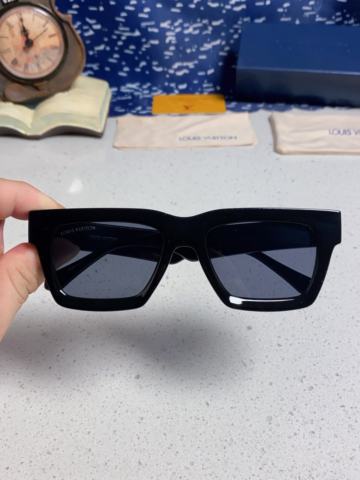 Authentic Pre-Owned Louis Vuitton Flight Aviators – Bold Brow Bar & LV Hinges