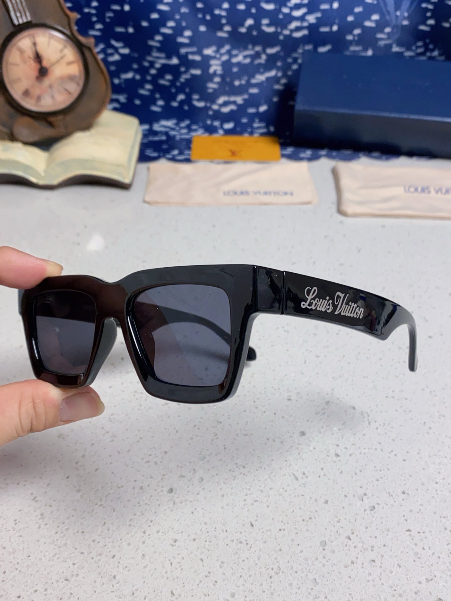 Authentic Pre-Owned Louis Vuitton Flight Aviators – Bold Brow Bar & LV Hinges