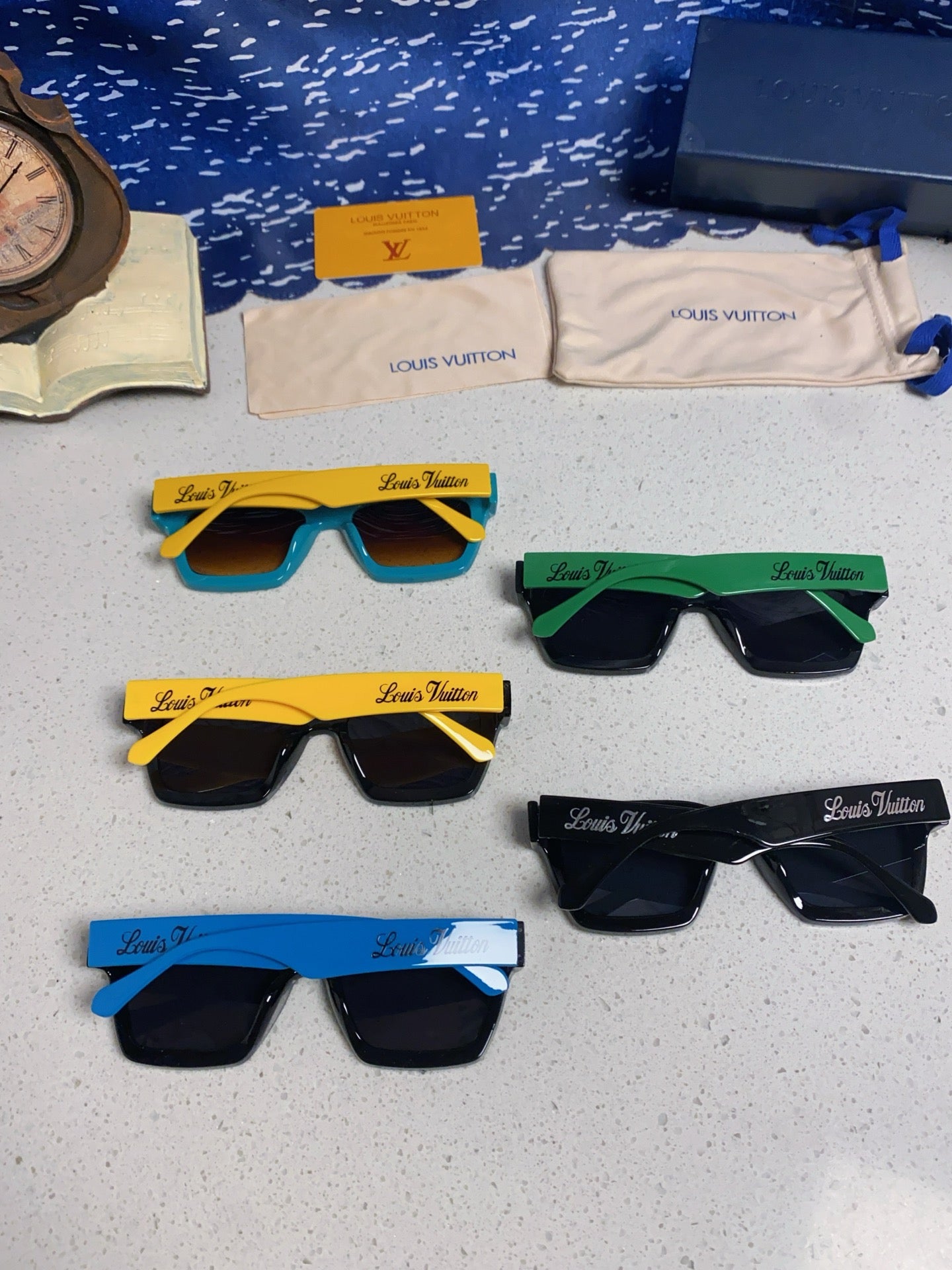 Authentic Pre-Owned Louis Vuitton Flight Aviators – Bold Brow Bar & LV Hinges