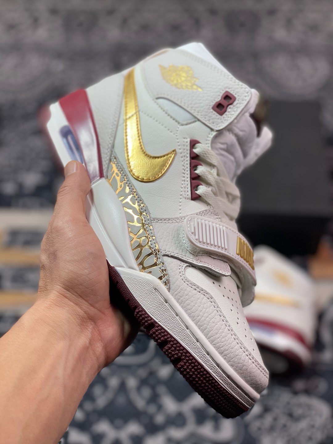 Pre-Owned Air Jordan Legacy AJ312 High CNY White/Red/Yellow B4914-161